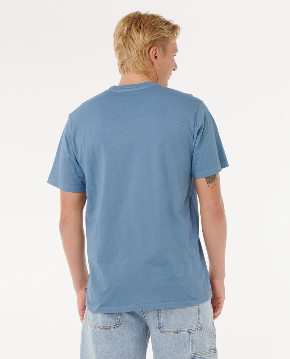 PLAIN II WASH T - bluefin