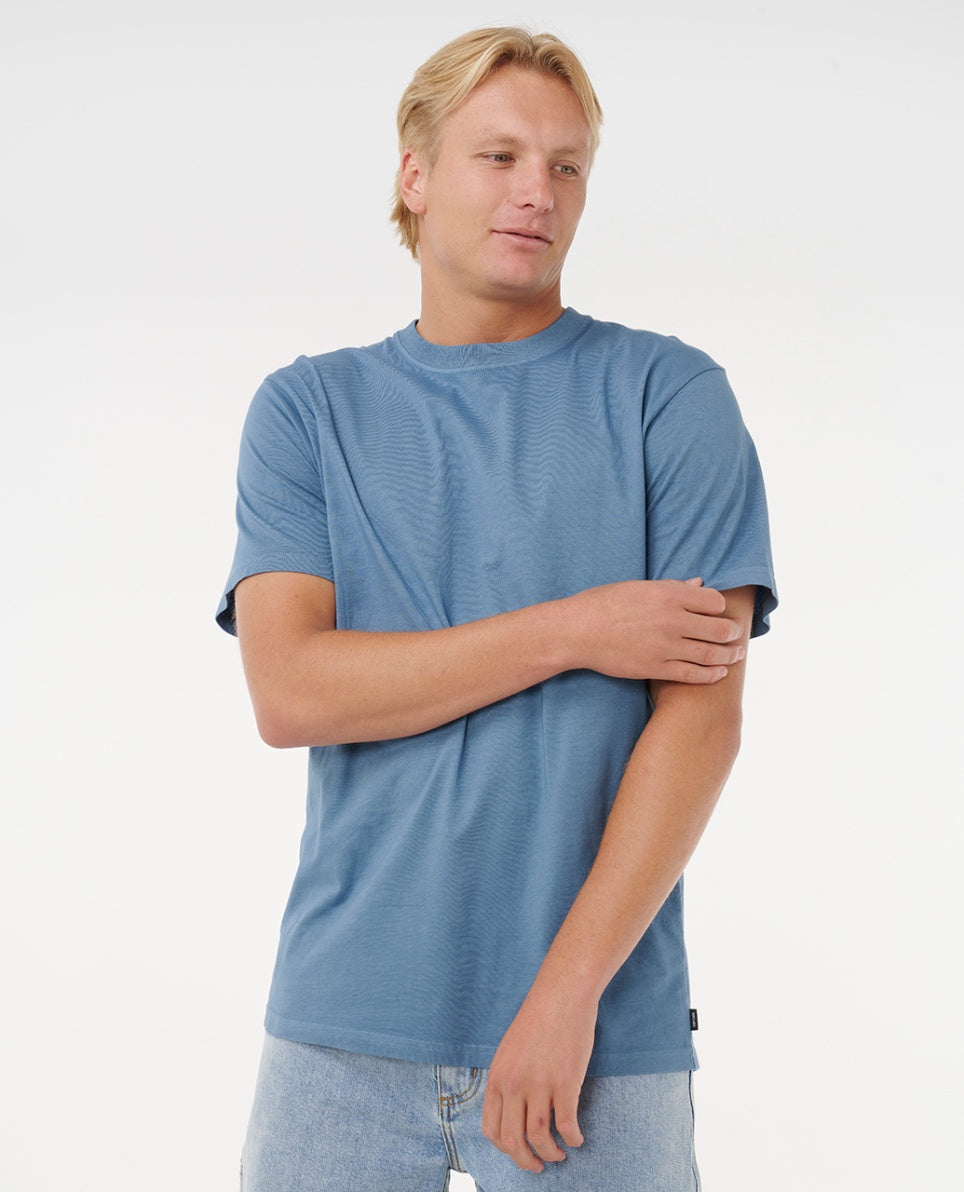 PLAIN II WASH T - bluefin
