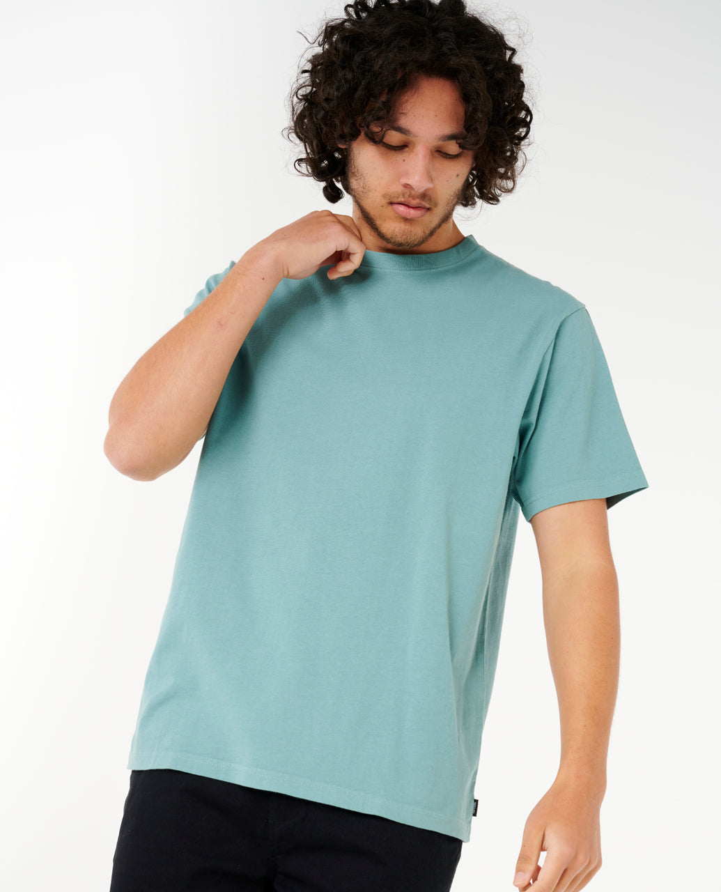 PLAIN II WASH T - blue lagoon