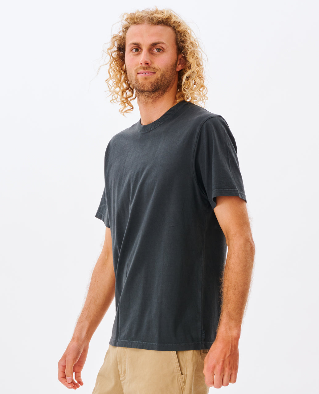 PLAIN II WASH T - washed black