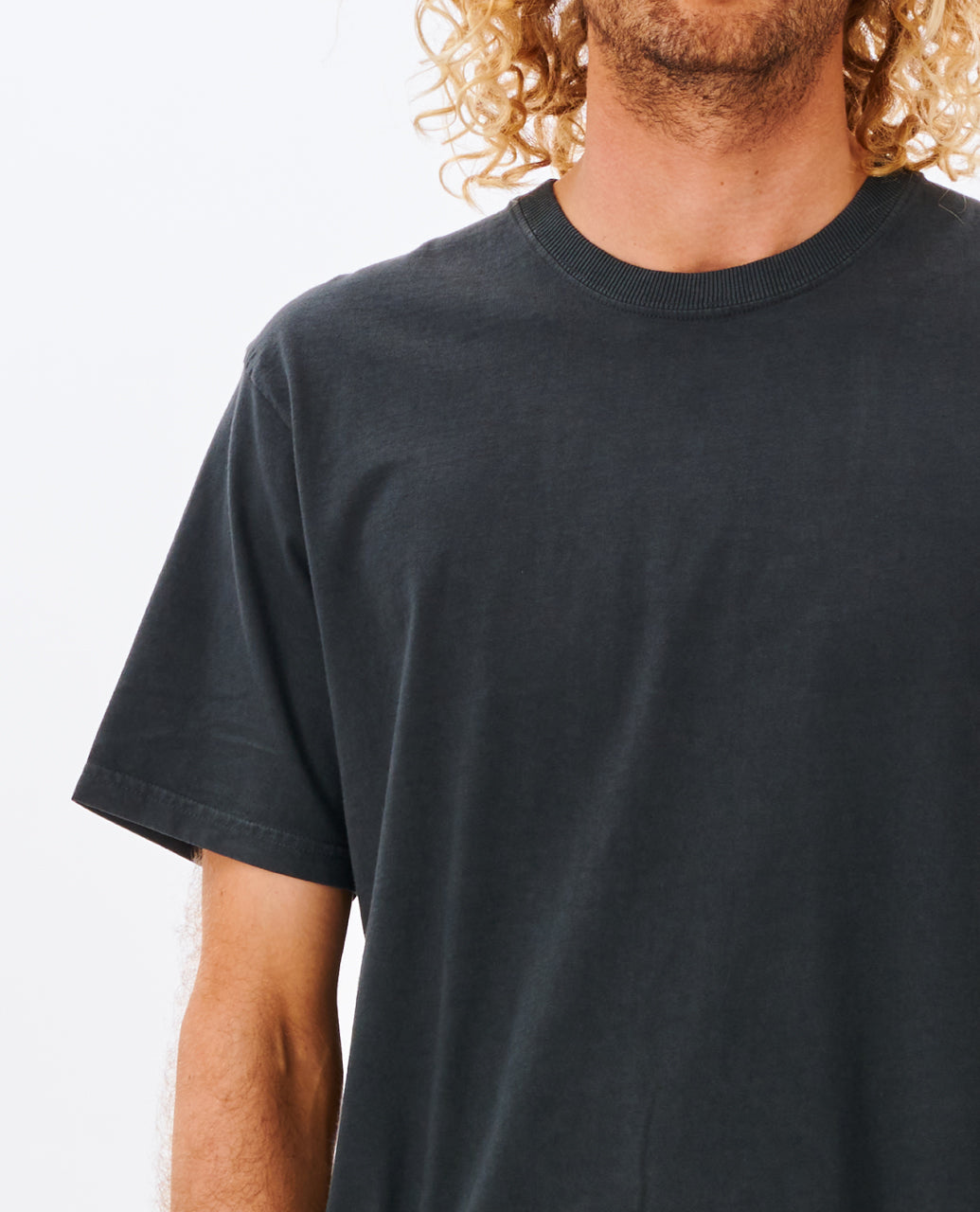 PLAIN II WASH T - washed black