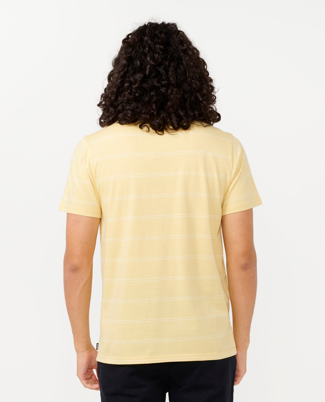 PLAIN STRIPE TEE - straw