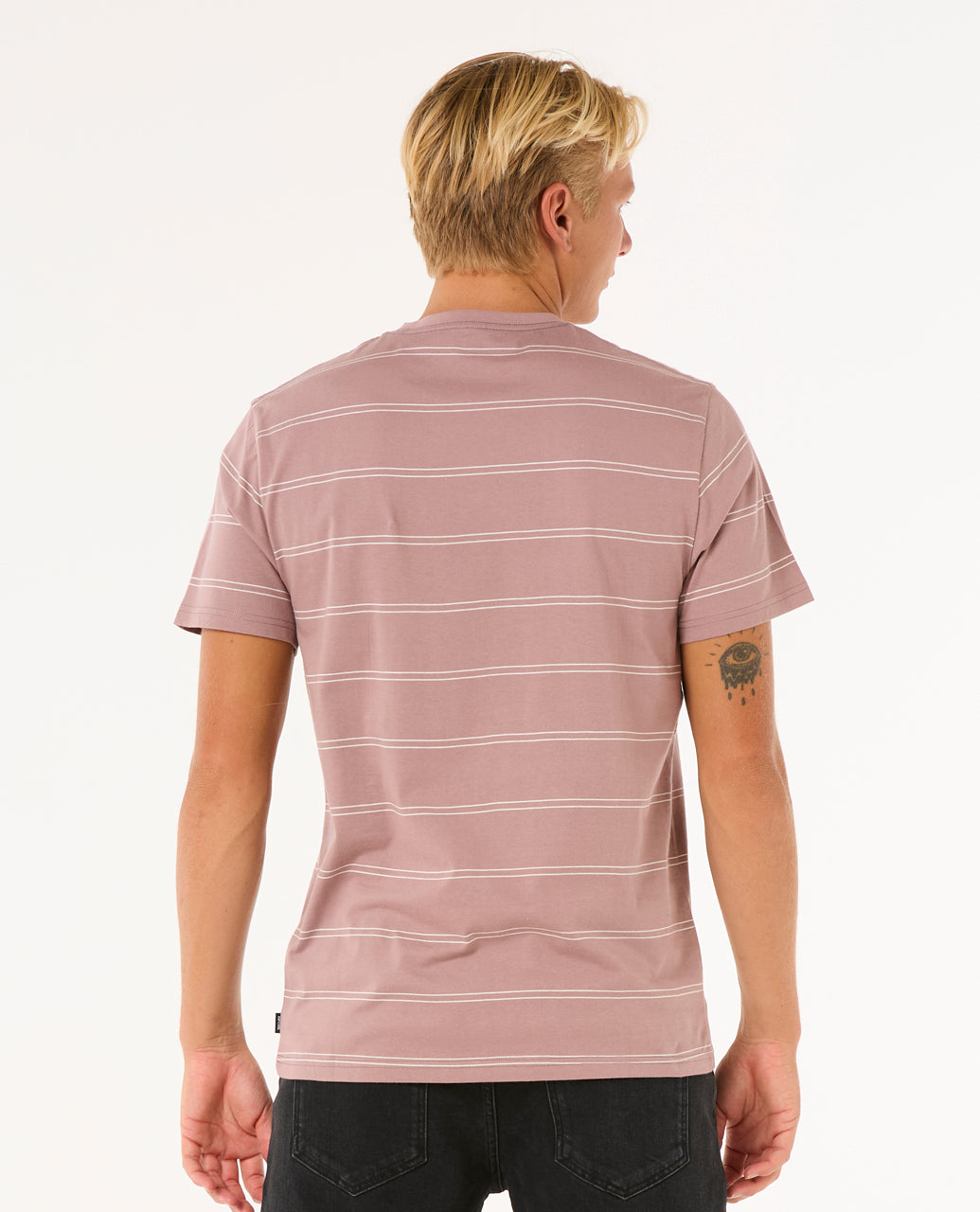 PLAIN STRIPE TEE - twilight mauve