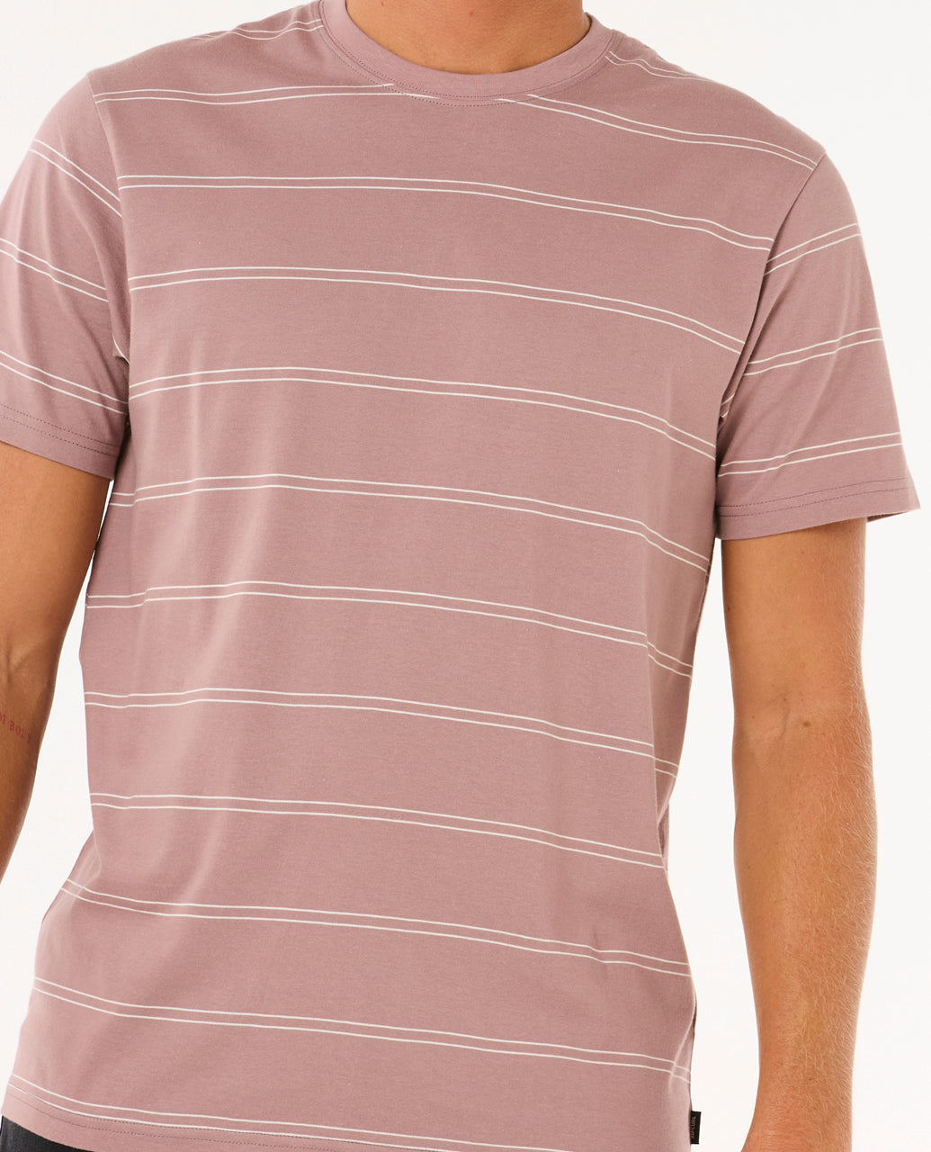 PLAIN STRIPE TEE - twilight mauve