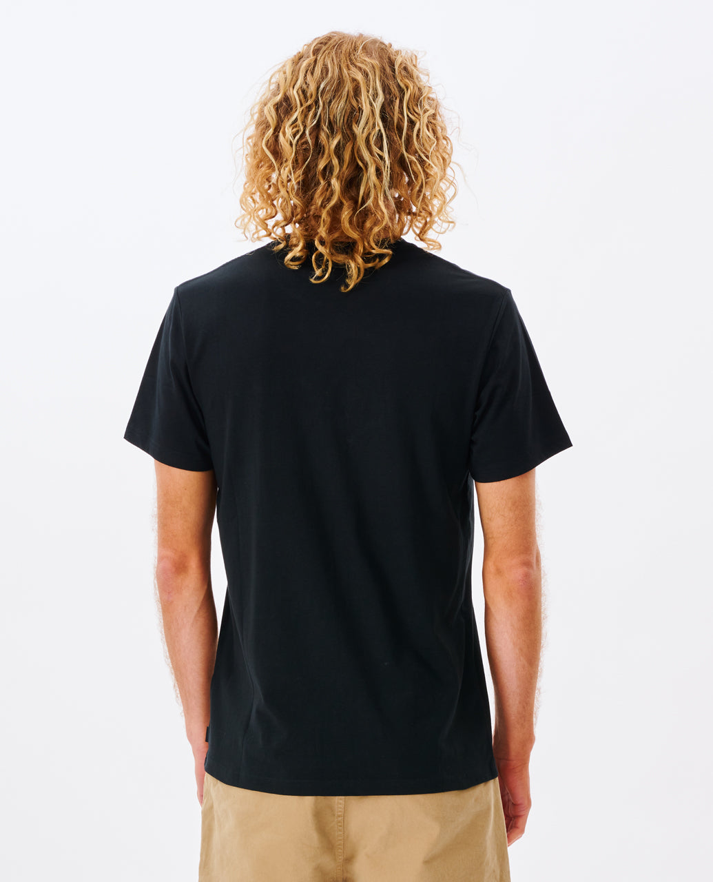 PLAIN POCKET TEE - black