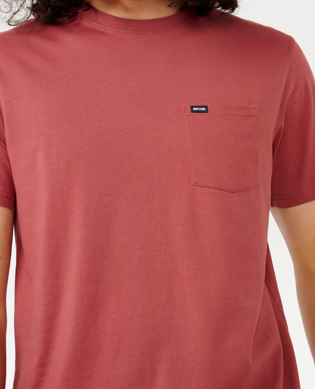 PLAIN POCKET TEE - apple butter
