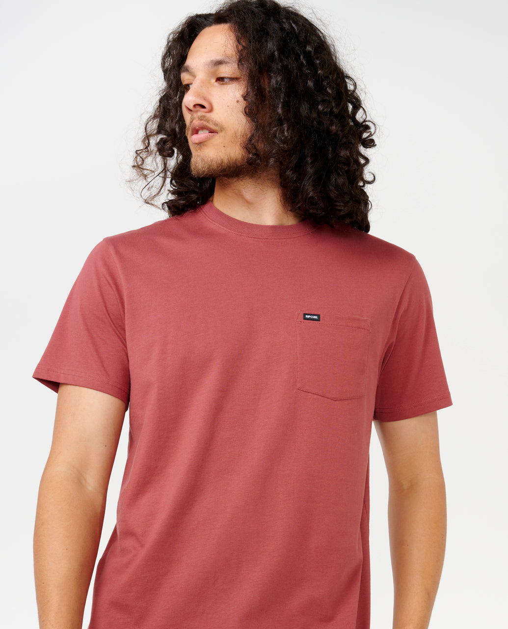 PLAIN POCKET TEE - apple butter