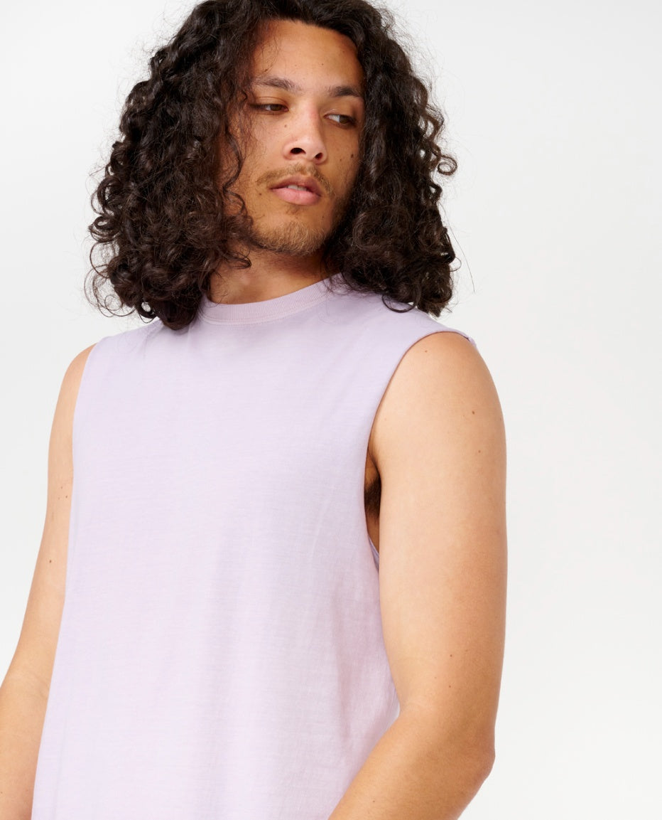 PLAIN II WASH MUSCLE - dusty lilac