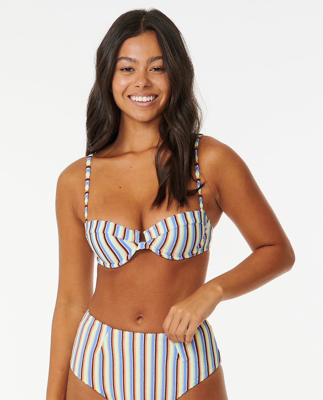 TROPICS STRIPE BALCONETTE - multico