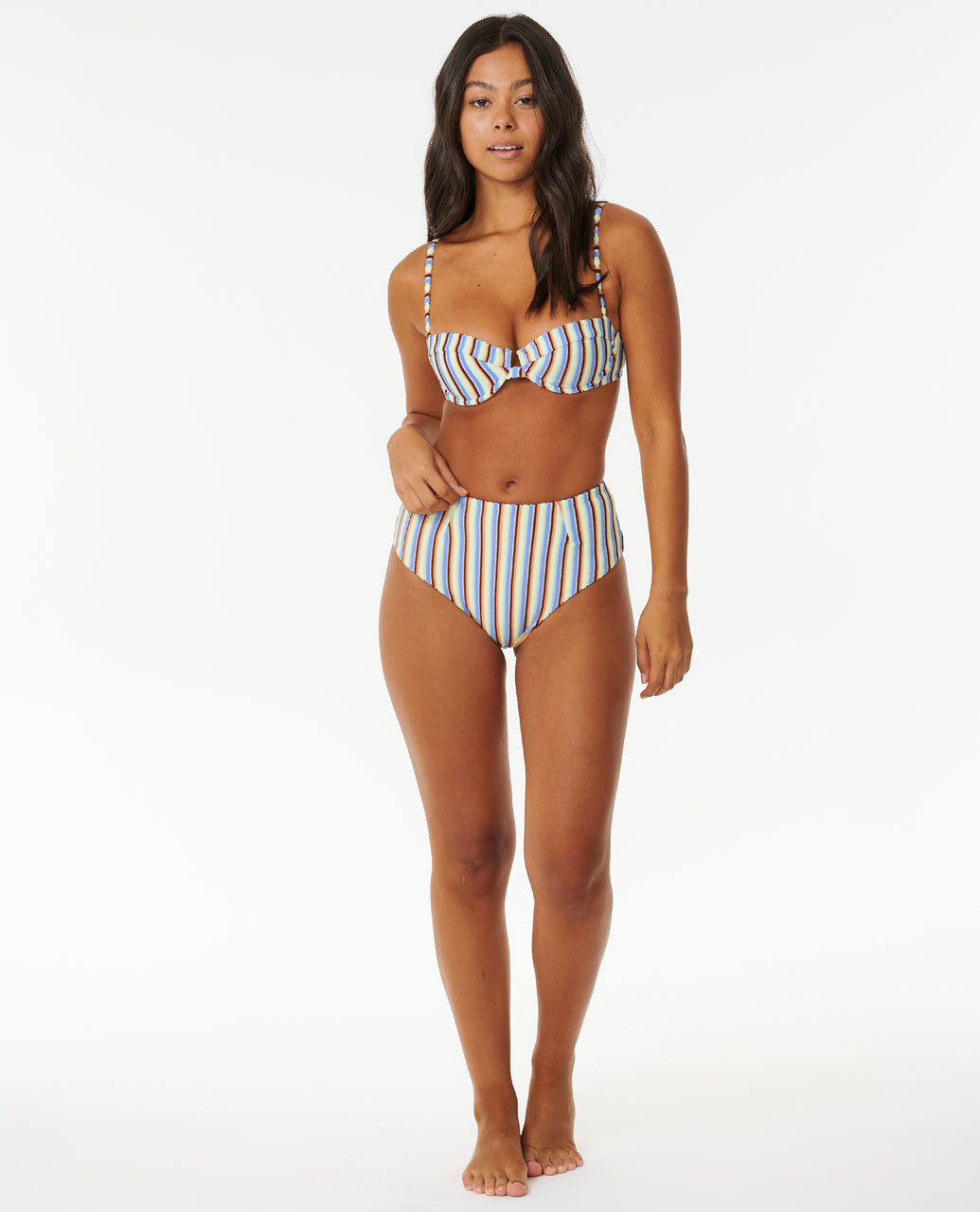 TROPICS STRIPE BALCONETTE - multico