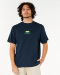 PILL ICON TEE - dark navy