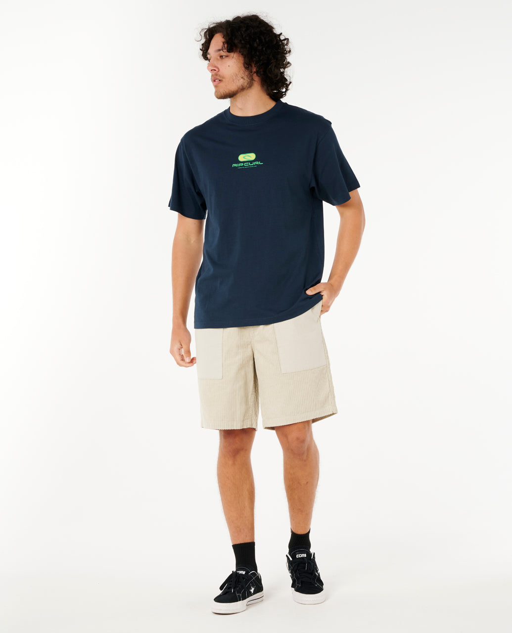 PILL ICON TEE - dark navy