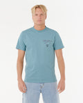 FADE OUT ICON TEE - storm blue