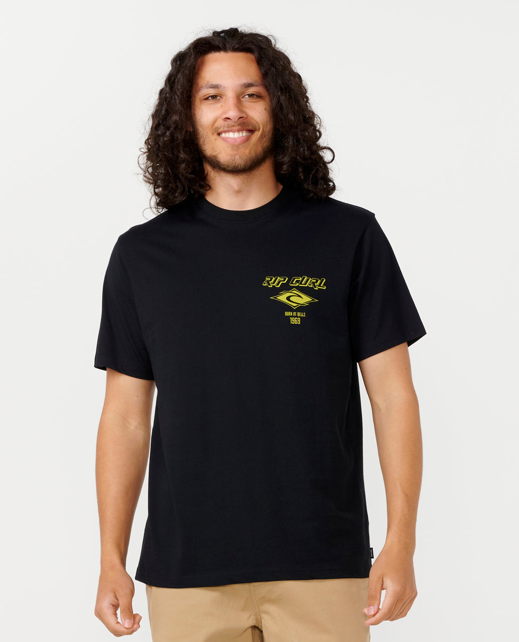 FADE OUT ICON TEE - black/lime