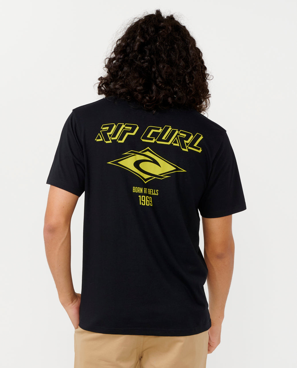 FADE OUT ICON TEE - black/lime