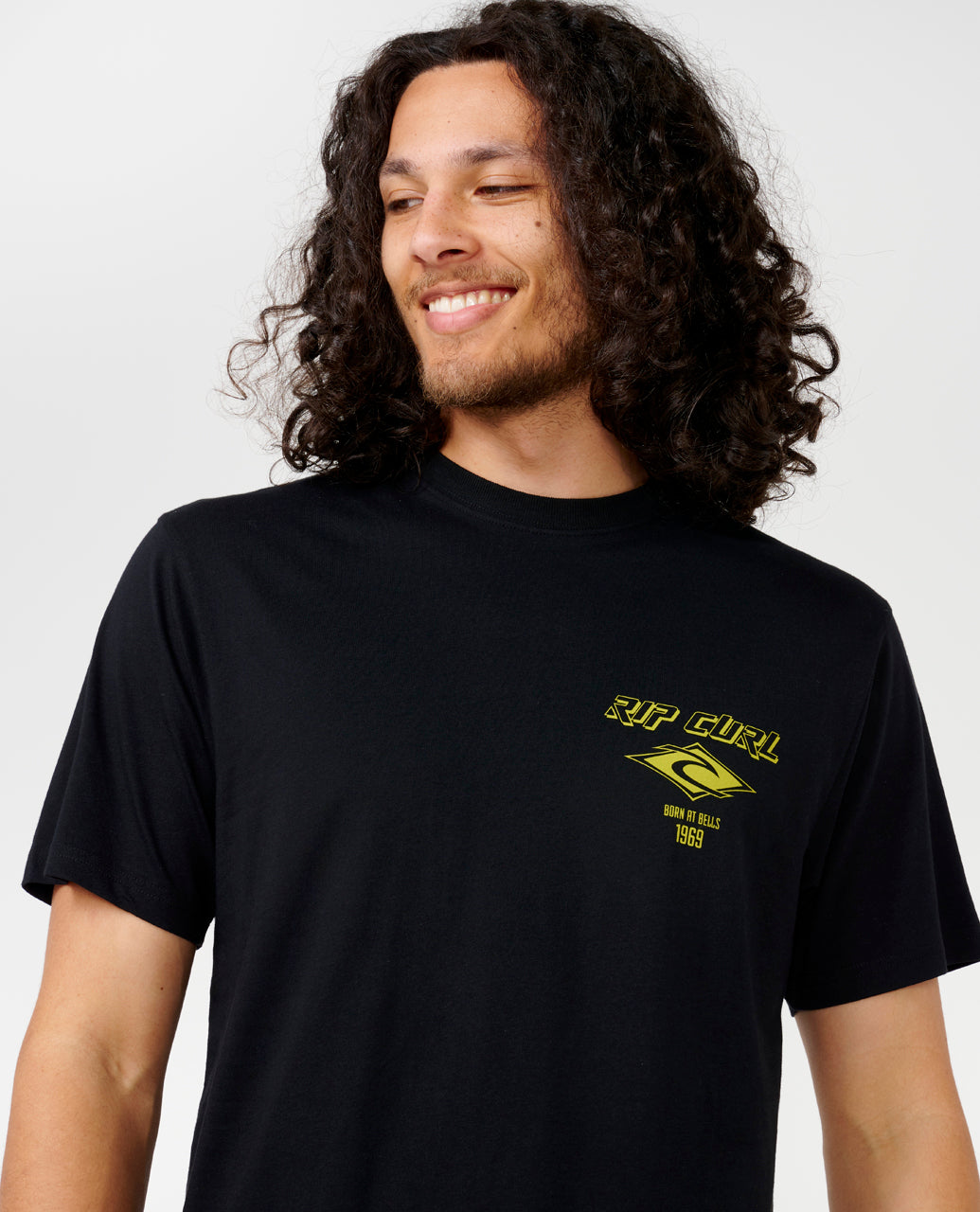 FADE OUT ICON TEE - black/lime