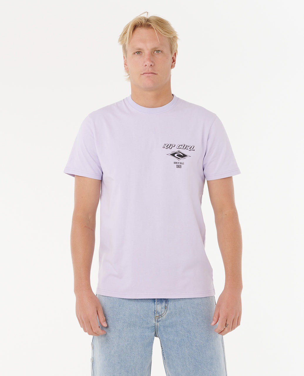 FADE OUT ICON TEE - iced lavender