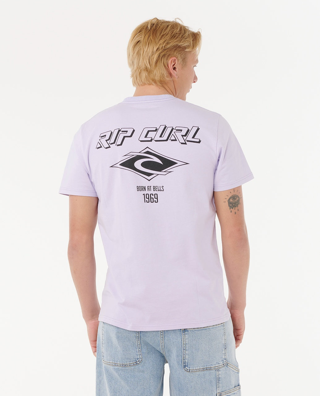 FADE OUT ICON TEE - iced lavender