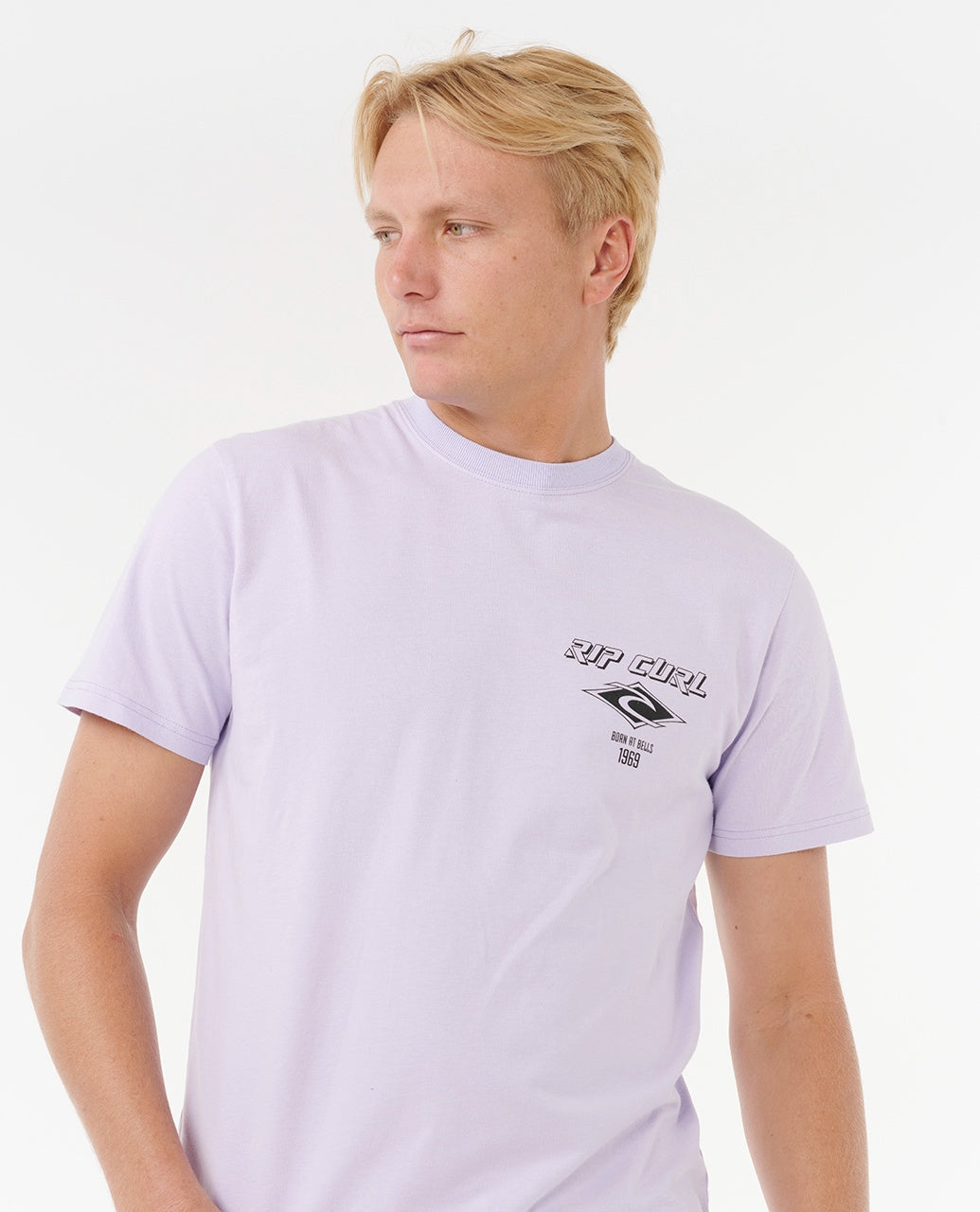 FADE OUT ICON TEE - iced lavender