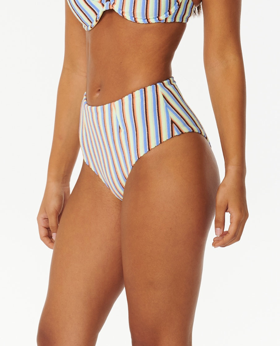 TROPICS STRIPE HIGH CHEEKY - multico