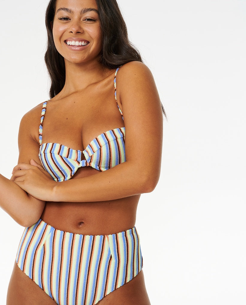 TROPICS STRIPE HIGH CHEEKY - multico