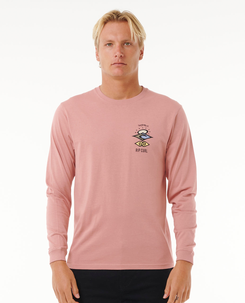SEARCH ICON L/S TEE - mushroom