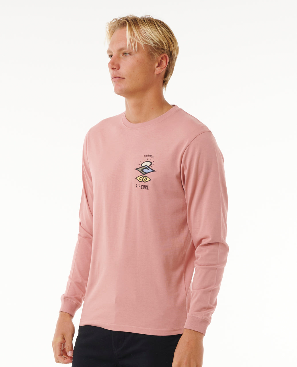 SEARCH ICON L/S TEE - mushroom