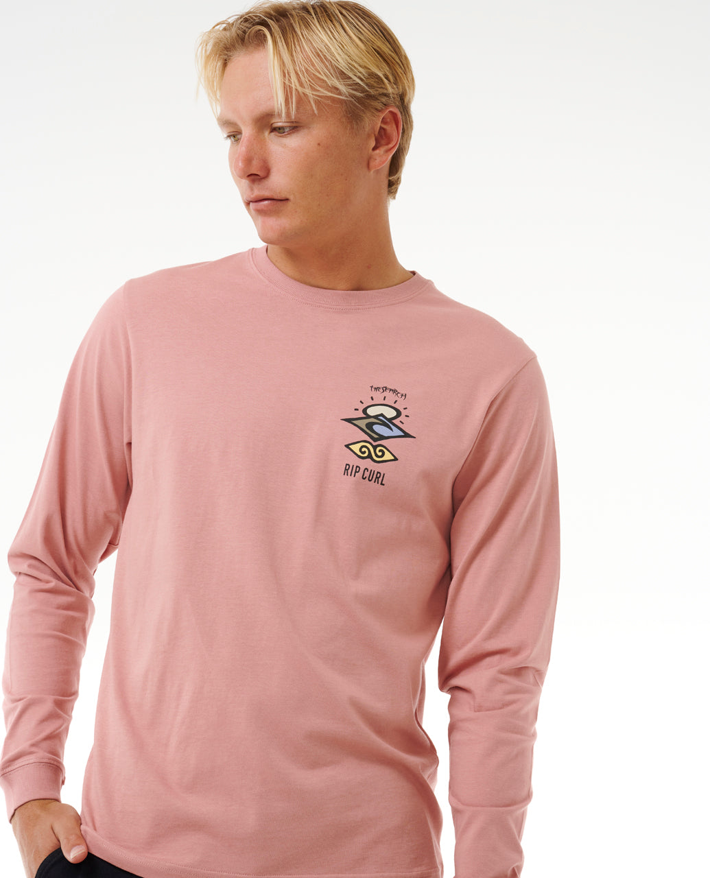 SEARCH ICON L/S TEE - mushroom