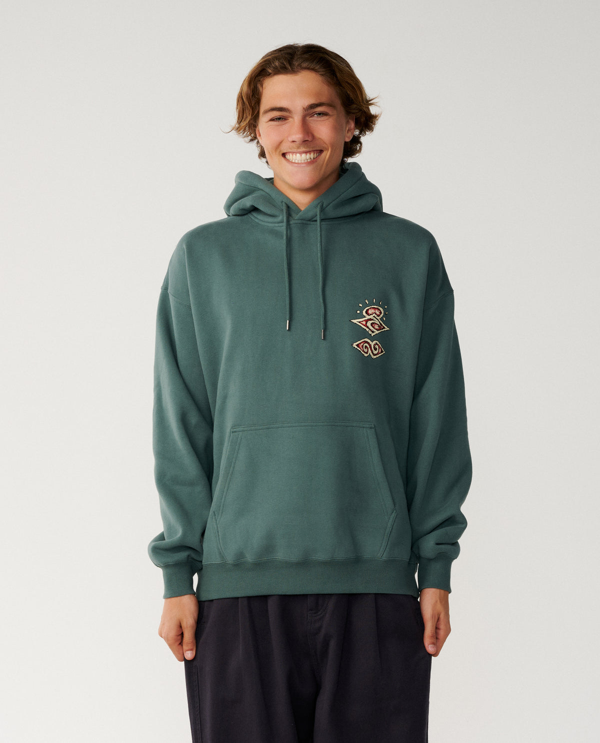 DISORDER BONEYARDS HOOD - muted green