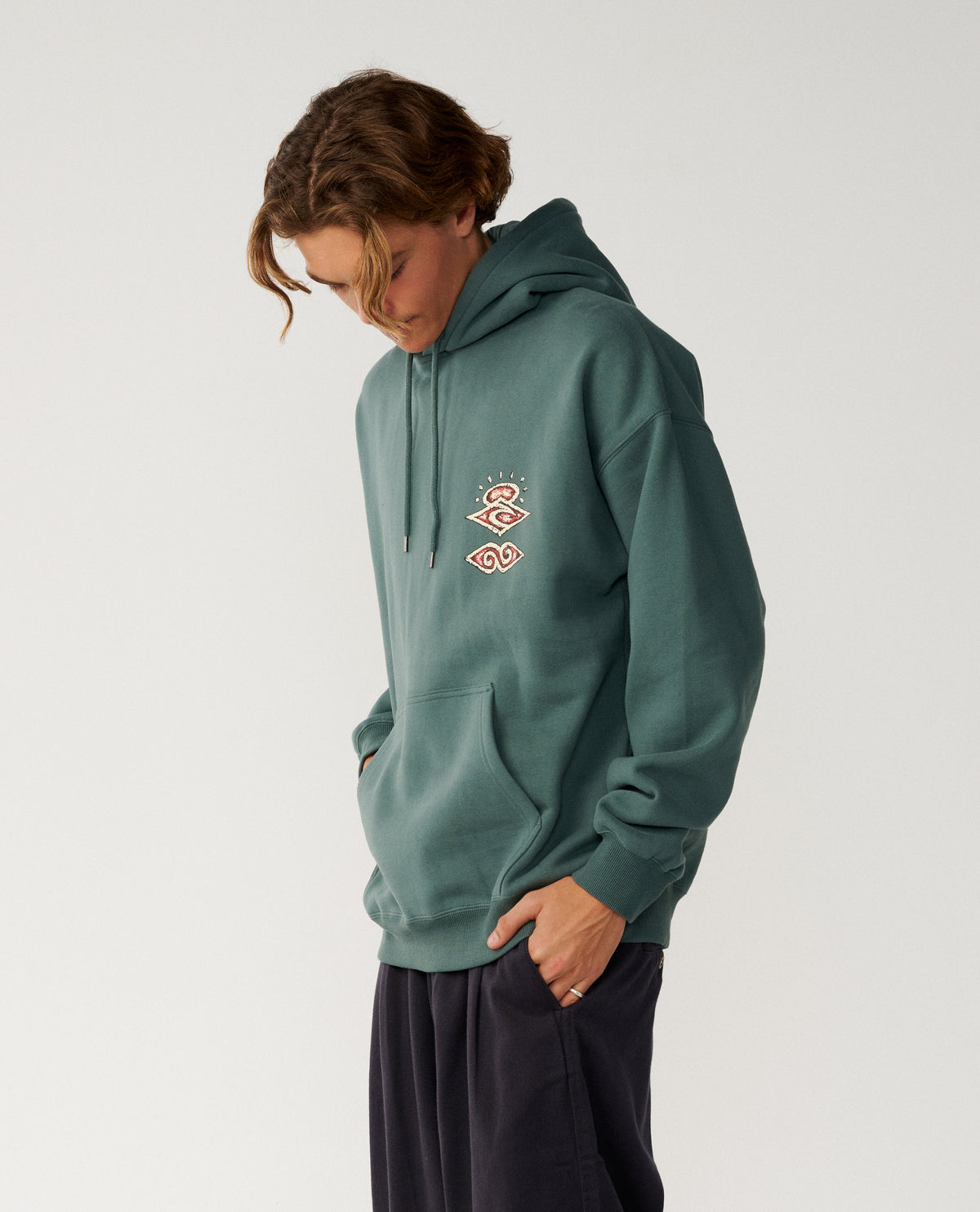 DISORDER BONEYARDS HOOD - muted green