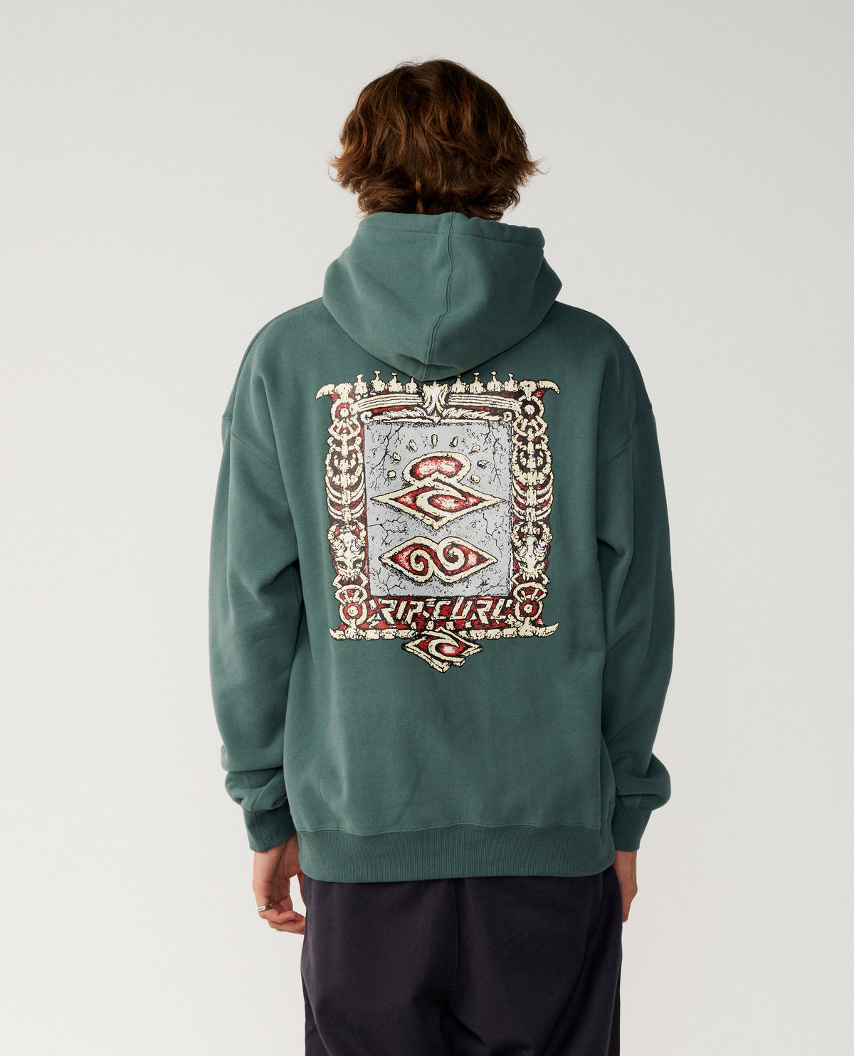 DISORDER BONEYARDS HOOD - muted green
