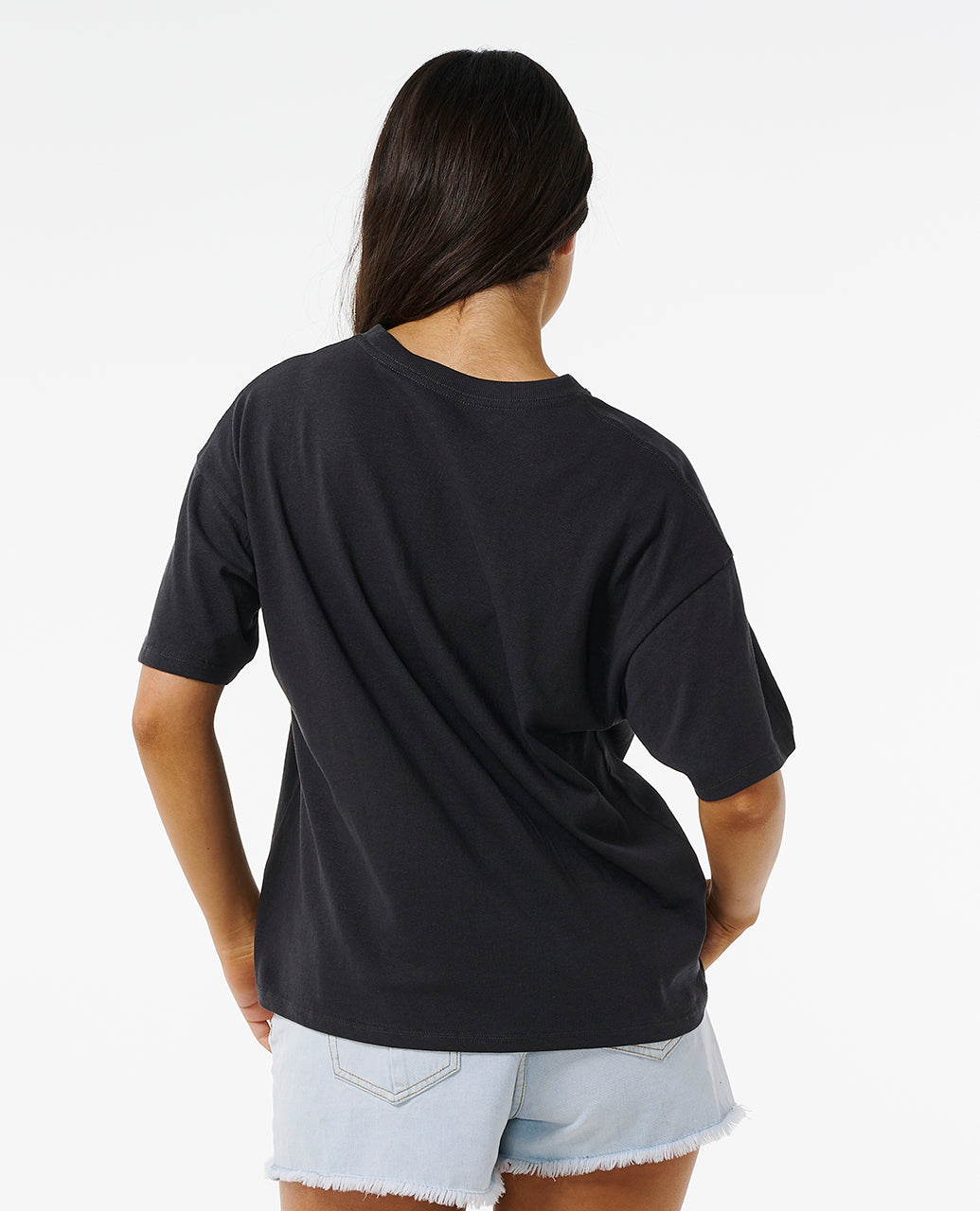 SANTORINI SUN HERITAGE TEE - washed black