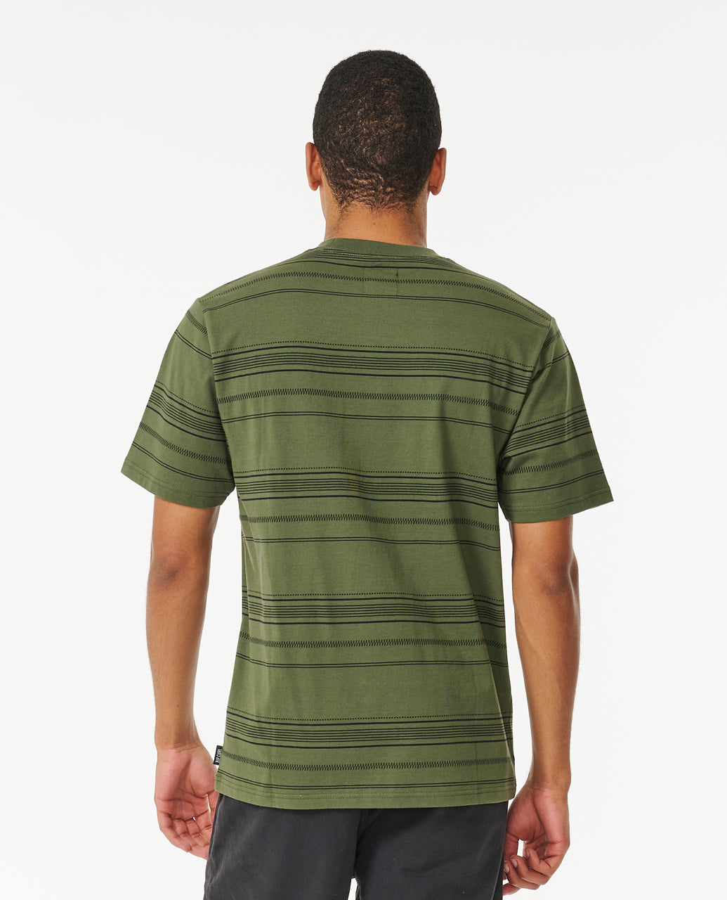 SEARCHERS JACQUARD TEE - dark olive