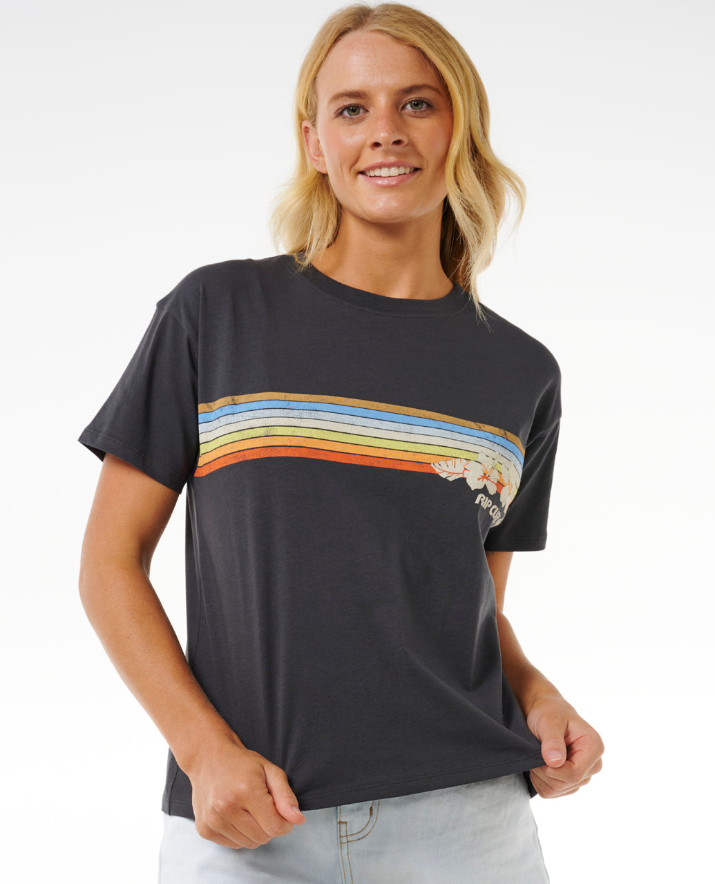 HOFFMAN RELAXED TEE - washed black
