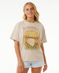 SLOW DOWN HERITAGE TEE - natural