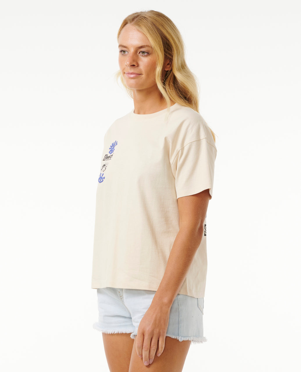 QUEST RELAXED TEE - off white