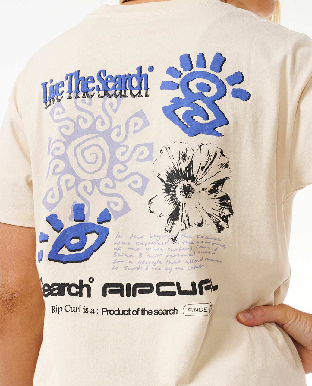 QUEST RELAXED TEE - off white