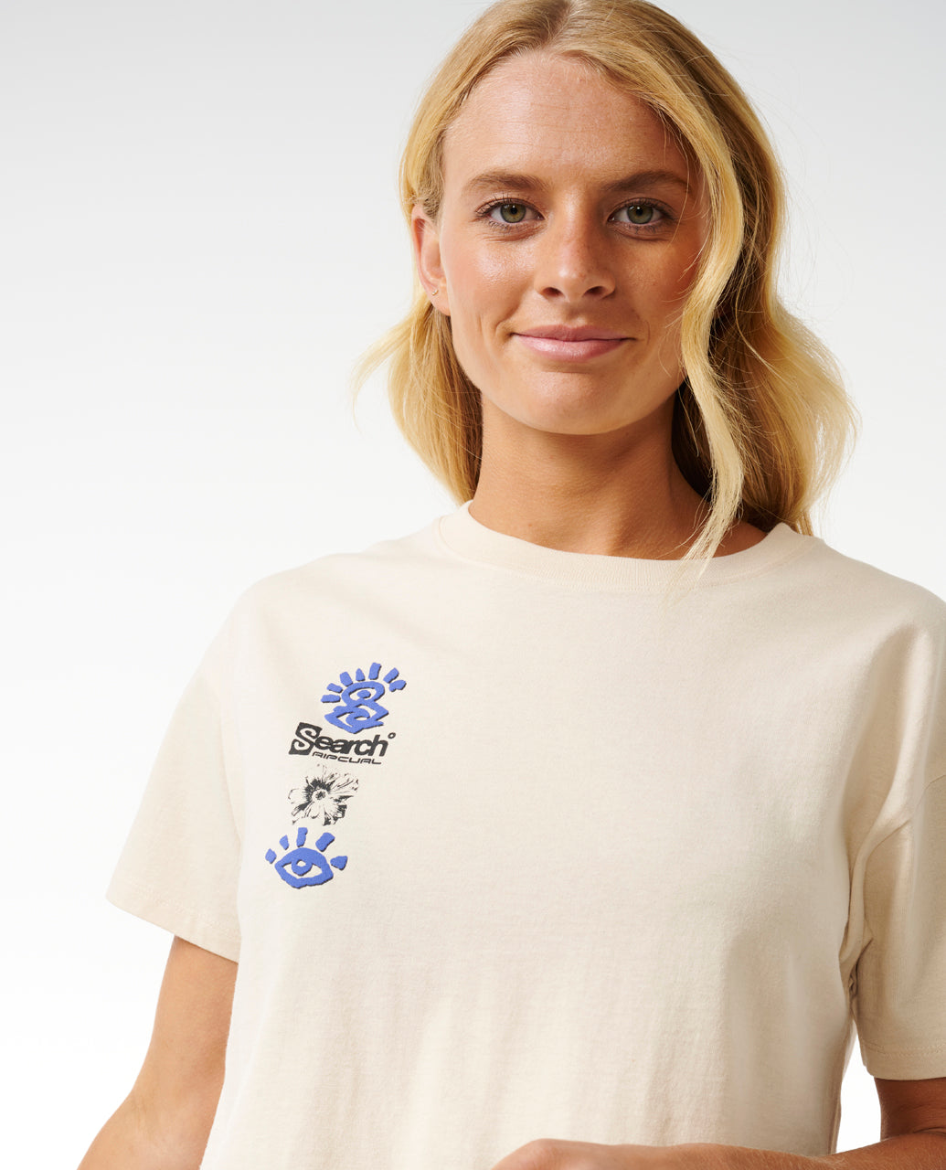 QUEST RELAXED TEE - off white