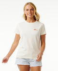 WILD BLOOM STANDARD TEE - bone