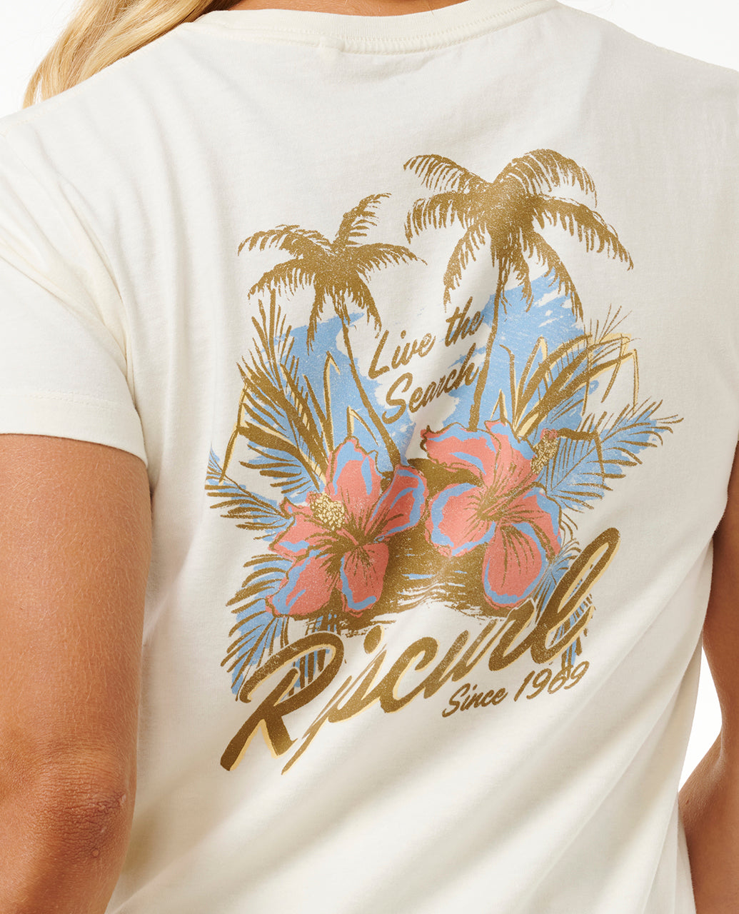WILD BLOOM STANDARD TEE - bone