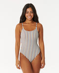 TROPICS STRIPE CHEEKY ONEPIECE - multico