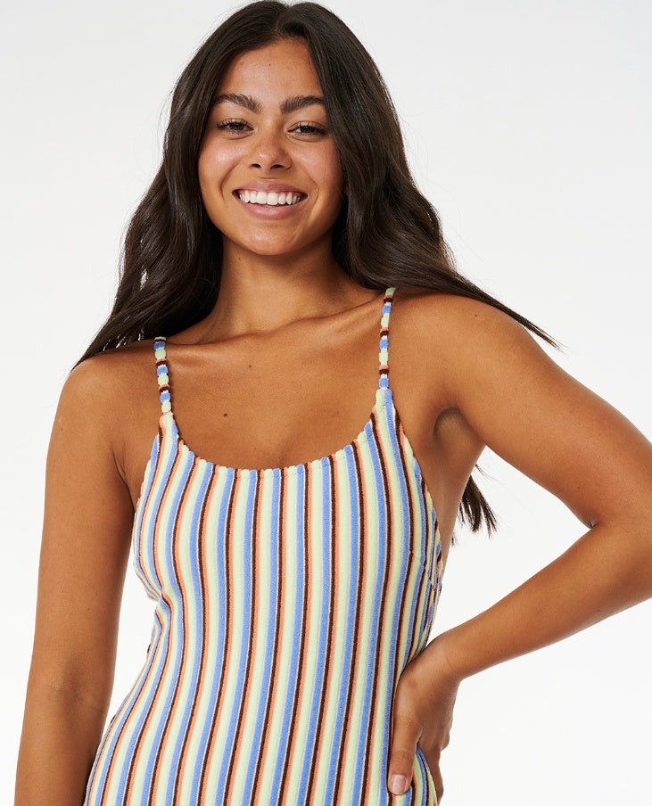 TROPICS STRIPE CHEEKY ONEPIECE - multico