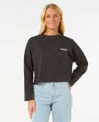 CALA LS TEE - washed black