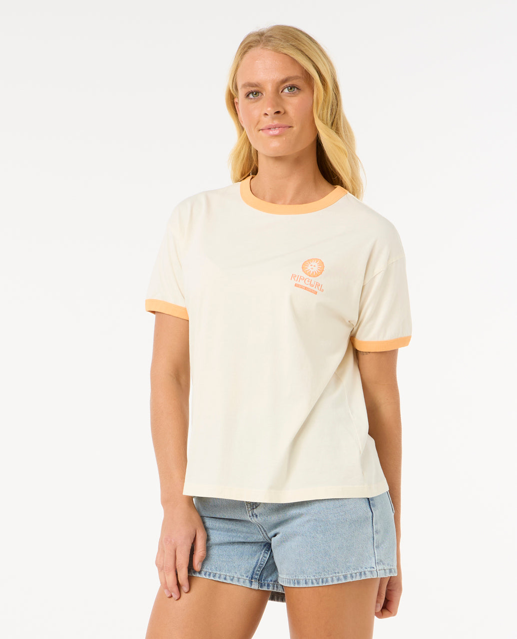 SAN CARLOS RINGER TEE - bone