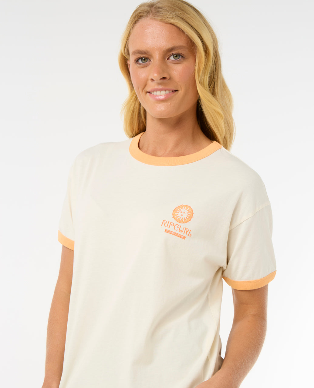 SAN CARLOS RINGER TEE - bone