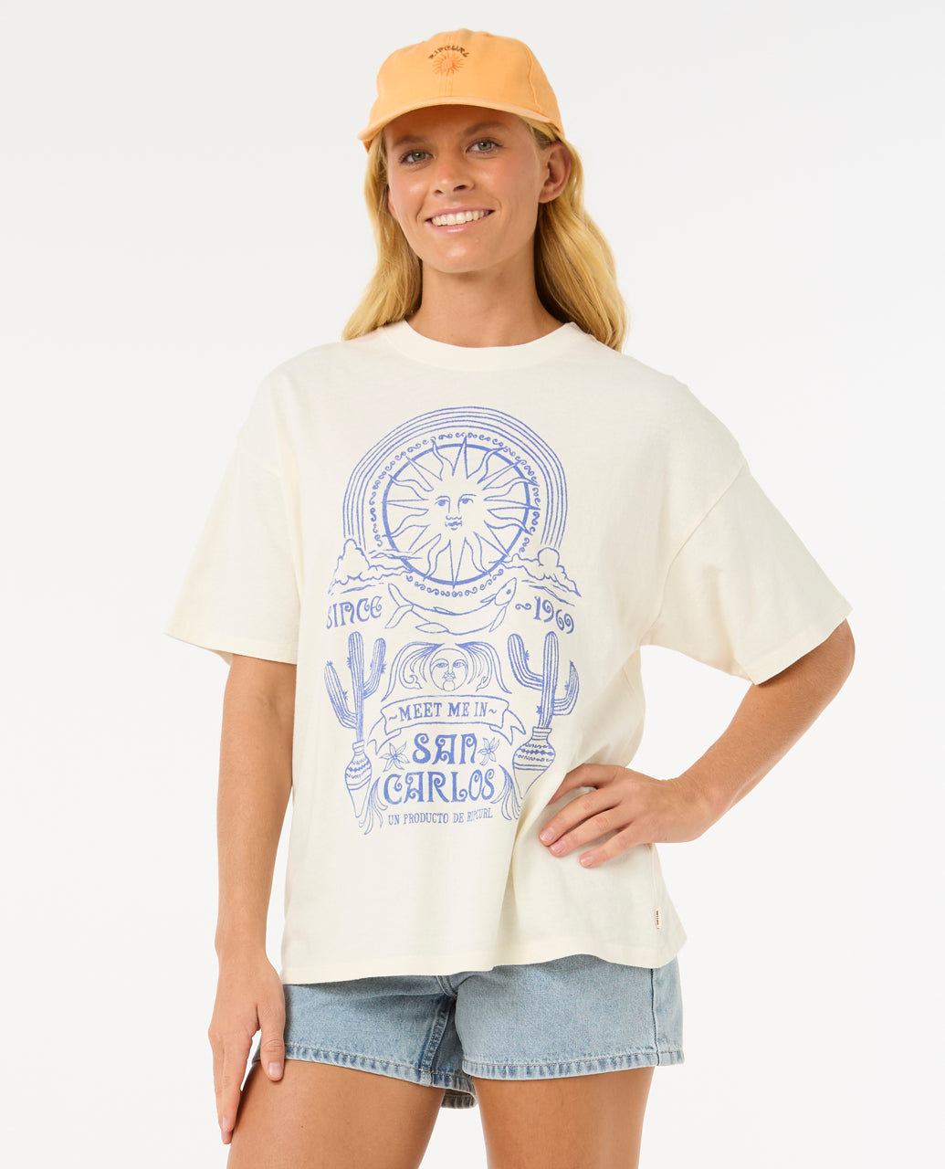 SAN CARLOS HERITAGE TEE - bone