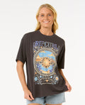 LUNA HERITAGE TEE - washed black