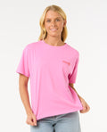 OCEAN TECH RELAXED TEE - pink
