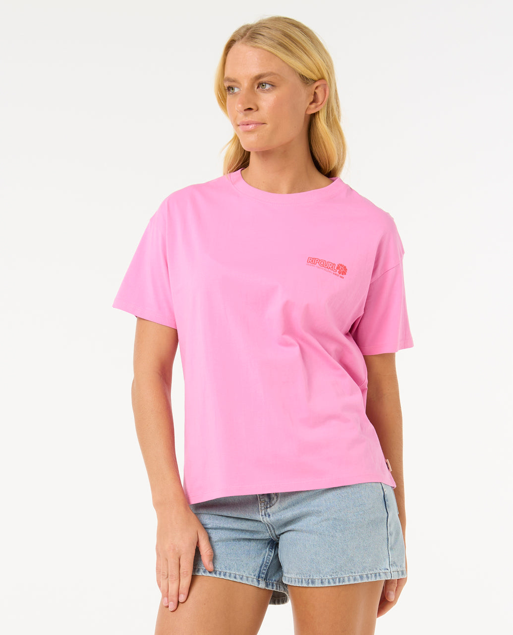 OCEAN TECH RELAXED TEE - pink