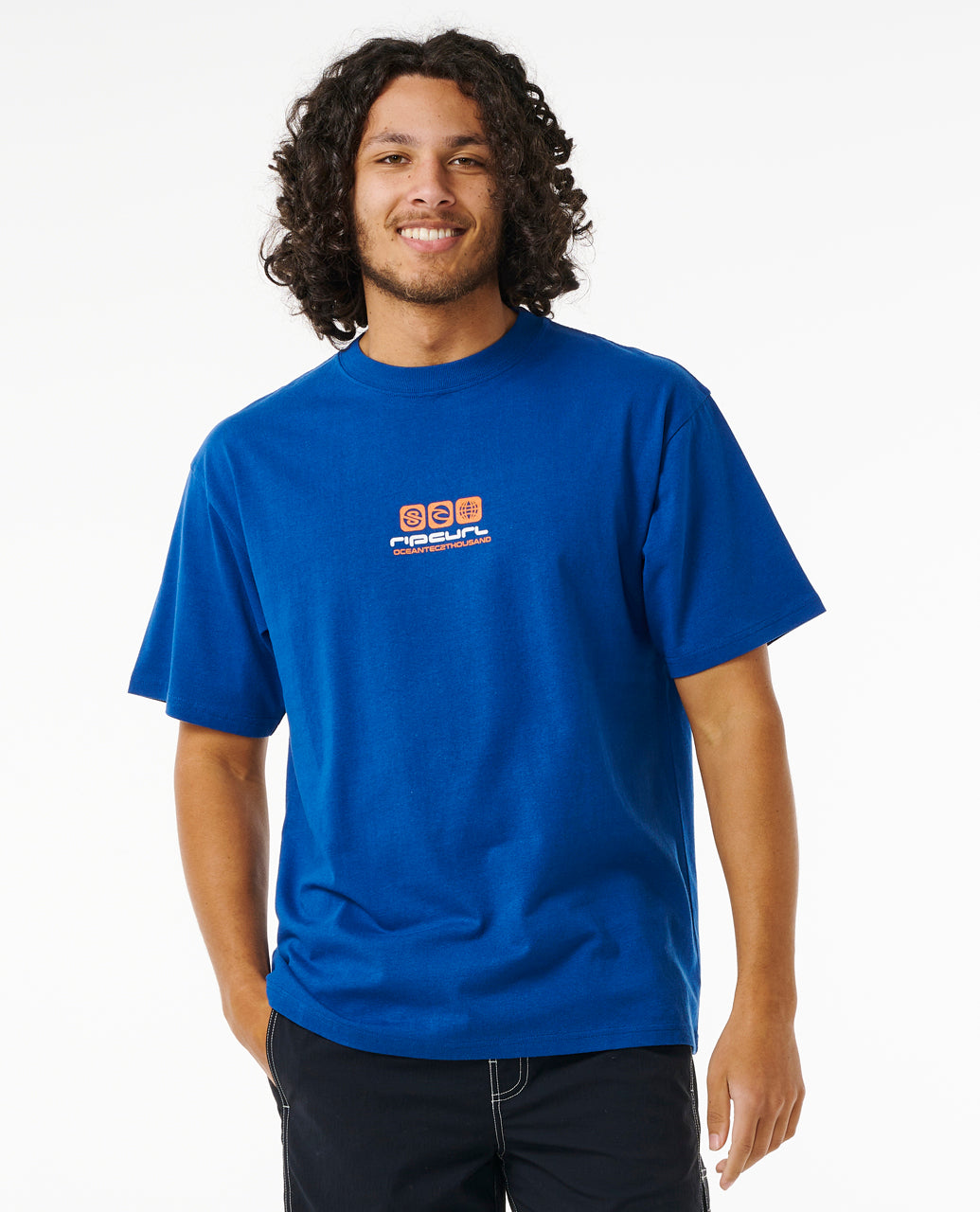 ARCHIVE OCEAN TECH TEE - cobalt navy